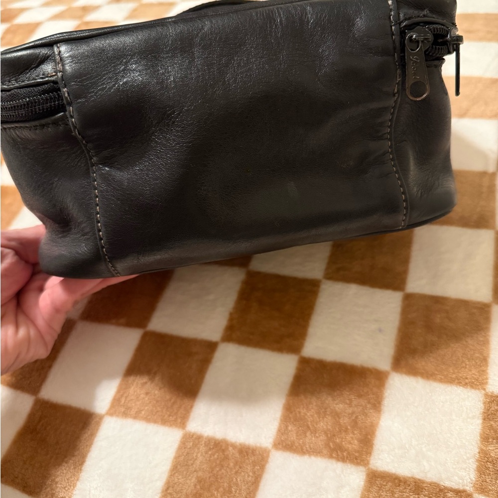 Coach Black Leather Toiletry Bag - Picture 4 of 5